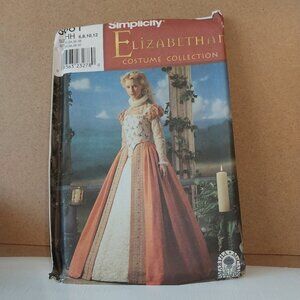 SEWING PATTERN ELIZABETHAN Costume Collection 8881
